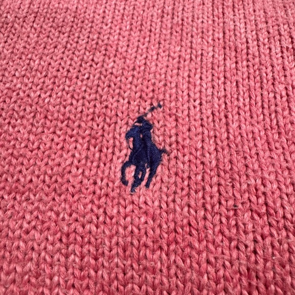 Ralph Lauren Salmon Sweater with Blue Logo - Picture 3 of 5